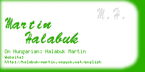 martin halabuk business card